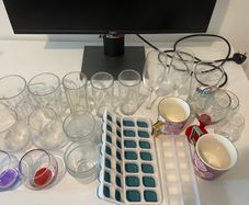 Glassware bundle (wine, water & whiskey glasses)