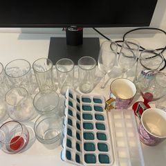 Glassware bundle (wine, water & whiskey glasses)