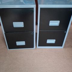 2 Small Filing Cabinets