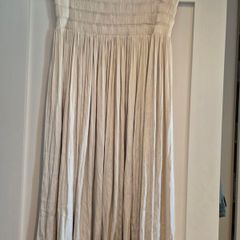 cream maxi skirt
