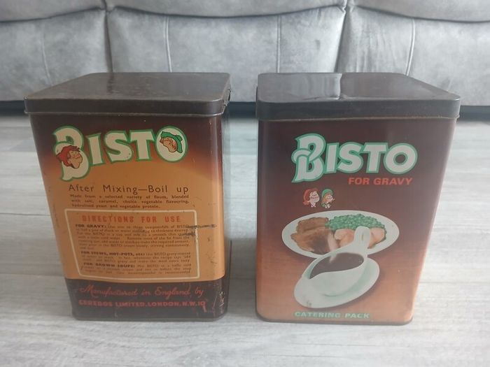 Bisto Gravy Retro storage tin's