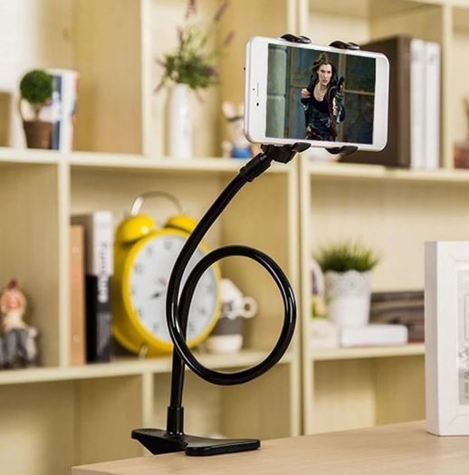 Universal Mobile Phone Stand Stents Holder Bed Desk Table Clip Gooseneck Bracket