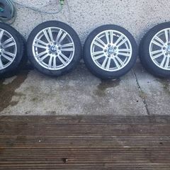17" bmw staggered alloys