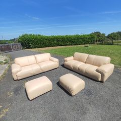 real leather sofas