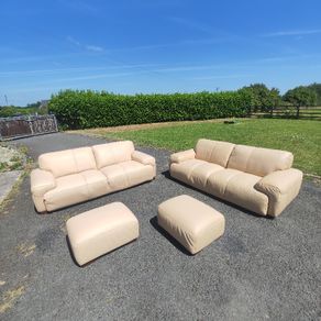 real leather sofas