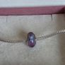 Pandora purple and blue floral murano glass charm, known as the (Flowers for You) design very good condition hallmarked Image 7
