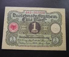 Germany. Darlehnskassenschein 1 Mark (1.3.1920) Super Condition!