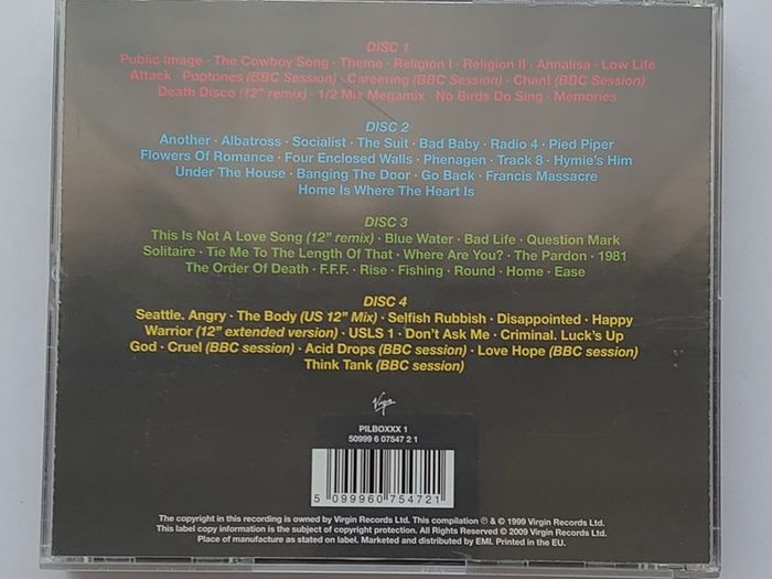 P I.L. - Plastic Box - 4x CD Mint Condition..!
