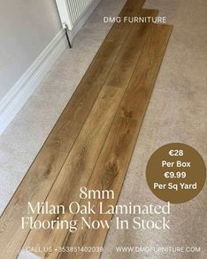New 8mm Milan Oak Laminated Click Flooring