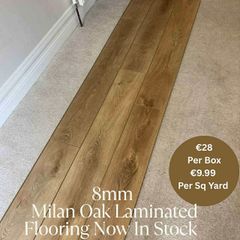 New 8mm Milan Oak Laminated Click Flooring