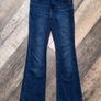 Levis 726 Flare jeans Size W24/L 30/ UK 6 High Rise in a gorgeous dark blue wash Image 2