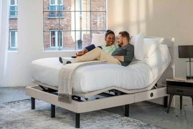 Motion Bed + Mattress +Topper (all 1 year old)