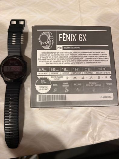 Garmin Fenix 6X Pro multi sport GPS watch