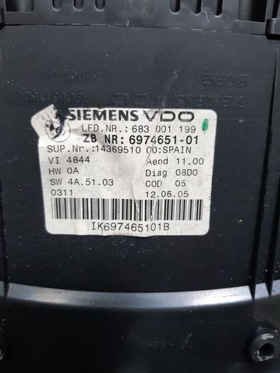 Bmw E90 Petrol Speedometer Instrument Cluster Speedo Km/h 6974651