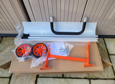 37" Bi-Directional Wheeled Snow Pusher (watch video)