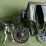 Vintage Hand Made Large Silver Plated Cutajar Works, Malta, Horse and Carriage Image 4