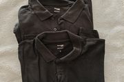 Three Men's Black Polo Shirts