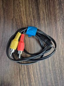 3.5mm jack to 3 RCA audio/video cable.