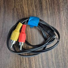 3.5mm jack to 3 RCA audio/video cable.