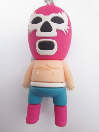 3D Mexican Luchador Wrestler PVC Keyring