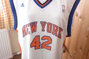 Vintage Adidas New York Knicks #42 David Lee White Jersey