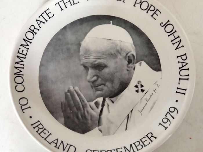Three Pope John Paul Commemorative Plates