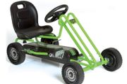 Pedal Go Kart for Kids Lightening, Go Cart with Rubber Wheels, Handbrake, Three Position Adjustable Seat, 4-8 Years Old, Max. Weight 50 kg (FREE POSTAGE)