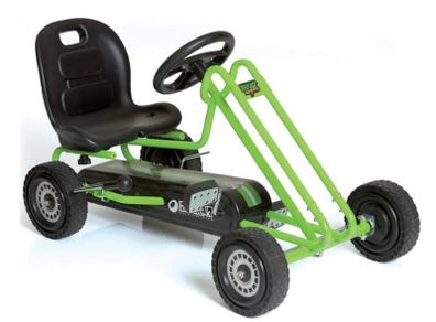 Pedal Go Kart for Kids Lightening, Go Cart with Rubber Wheels, Handbrake, Three Position Adjustable Seat, 4-8 Years Old, Max. Weight 50 kg (FREE POSTAGE)