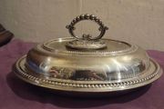 Antique Silver Plate Oval Tureen