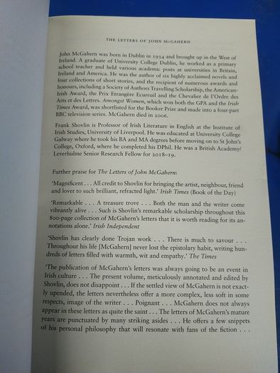 The Letters of John McGahern