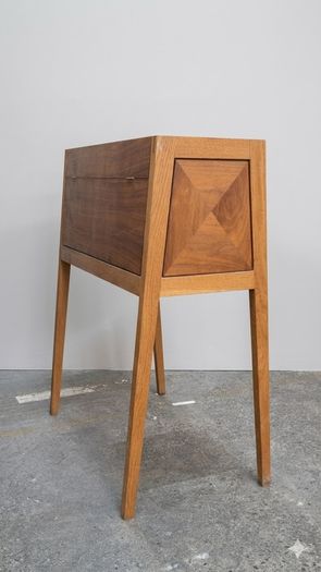 Tall wooden home bar / cabinet
