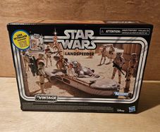 Star Wars LandSpeeder & Carded Luke Skywalker 3.75 " Scale From The New Vintage Wave New & Unopened