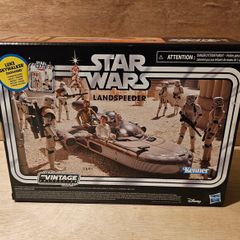 Star Wars LandSpeeder & Carded Luke Skywalker 3.75 " Scale From The New Vintage Wave New & Unopened