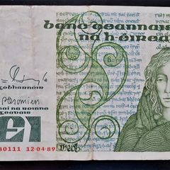 Ireland 1 Pound 1989 Queen Medb (JGK) Banknote