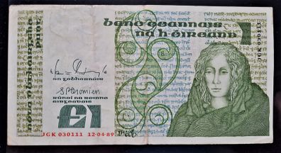 Ireland 1 Pound 1989 Queen Medb (JGK) Banknote