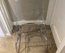Ikea clear  chair  in perfect condition