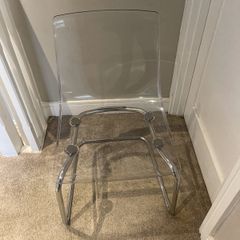 Ikea clear  chair  in perfect condition