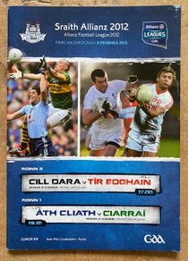 2012 Dublin v Kerry & Kildare v Tyrone - GAA Allianz Football League Programme