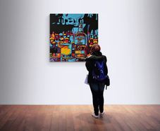 Original hand paint picture, acrylic painting by Strzala