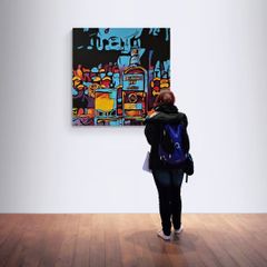 Original hand paint picture, acrylic painting by Strzala