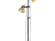 main image for ad Floor Lamp with 2 Lampshade Brass E27 Cast Iron