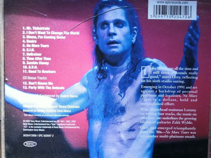 Ozzy Osbourne - No More Tears CD