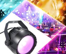 Disco 10W RGB COB LED Par Light Uplight Uplighting  Wireless Remote Control Stage Bright Smooth Lighting Lamp DJ DMX Lights for Party Stage  Bars Show Remote Control