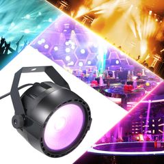 Disco 10W RGB COB LED Par Light Uplight Uplighting  Wireless Remote Control Stage Bright Smooth Lighting Lamp DJ DMX Lights for Party Stage  Bars Show Remote Control