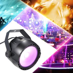 Disco 10W RGB COB LED Par Light Uplight Uplighting  Wireless Remote Control Stage Bright Smooth Lighting Lamp DJ DMX Lights for Party Stage  Bars Show Remote Control