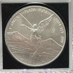 1oz Fine 999 Silver Bullion Libertad 2024 Coin.