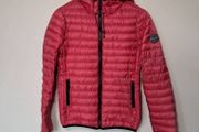 superdry core down jacket Size 10 eu 38 pink lightweight ptp 18" in excellent condition