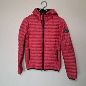 superdry core down jacket Size 10 eu 38 pink lightweight ptp 18" in excellent condition