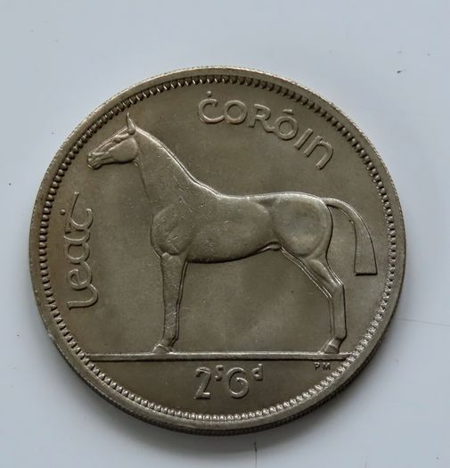 Ireland 1966 Half crown UNC 60 YEARS OLD Irish coin