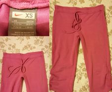 Nike Dri Fit 3/4 Length Pink Bottoms